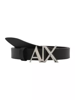 Кожаный ремень ARMANI EXCHANGE Belt, черный