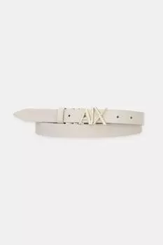 Кожаный ремень Armani Exchange, бежевый
