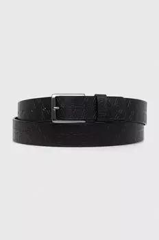 Кожаный ремень Armani Exchange, черный
