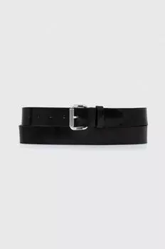Кожаный ремень Armani Exchange, черный