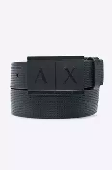 Кожаный ремень Armani Exchange, черный