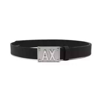 Кожаный ремень Armani Exchange, черный