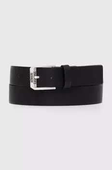Кожаный ремень Armani Exchange, черный