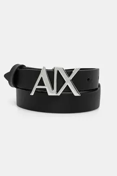 Кожаный ремень Armani Exchange, черный