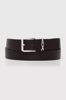 Кожаный ремень Armani Exchange, коричневый
