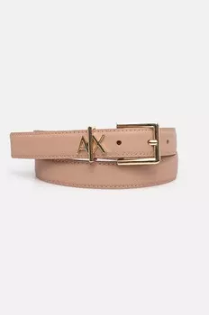 Кожаный ремень Armani Exchange, розовый