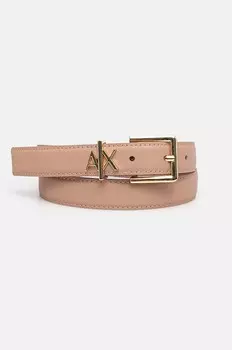 Кожаный ремень Armani Exchange, розовый