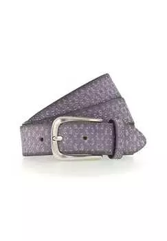 Кожаный ремень B.Belt, серебряный