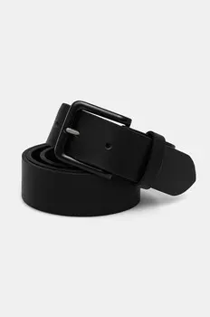 Кожаный ремень Barbour, черный