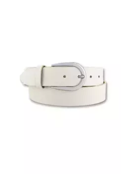 Кожаный ремень BERND GTZ, классического стиля, широкого кроя, бежевый