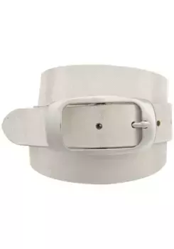 Кожаный ремень BERND GTZ, кожаный ремень из велюра с мягкой металлизированной пиксельной отделкой, бежевый