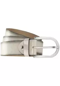 Кожаный ремень BERND GTZ, кожаный ремень из велюра с металлическим отливом и, бежевый