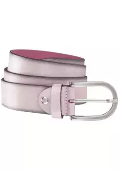 Кожаный ремень BERND GTZ, кожаный ремень из велюра с металлическим отливом и, розовый
