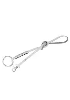 Кожаный ремень BERND GTZ, набедренный ремень очень узкого вида и застежка-карабин, белый