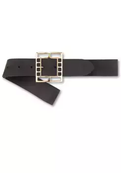 Кожаный ремень BERND GTZ с великолепной пряжкой арт-дизайна, черный