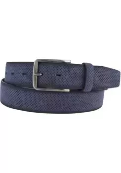 Кожаный ремень BERND GTZ, с выпуклостью и мелким тиснением в виде точек, цвет морской волны