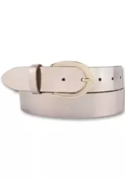 Кожаный ремень BERND GTZ с золотой застежкой в форме подковы, цвет Platin