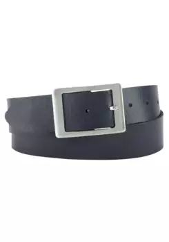 Кожаный ремень BERND GTZ, широкий вид, с прямоугольной застежкой, цвет морской волны