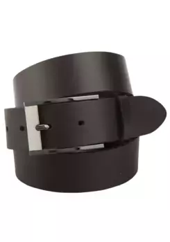 Кожаный ремень BERND GTZ со стильной двухцветной застежкой, коричневый