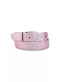 Кожаный ремень BERND GTZ со стильной пряжкой в форме подковы, розовый