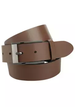 Кожаный ремень BERND GTZ со стильной двухцветной застежкой, цвет Cognac