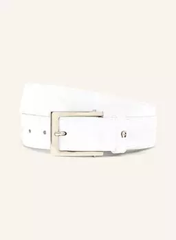 Кожаный ремень бизнес Aigner, белый