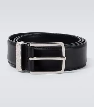 Кожаный ремень Bottega Veneta, Black-Silver
