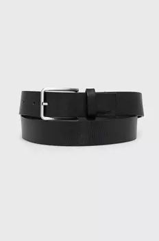 Кожаный ремень Calvin Klein, черный