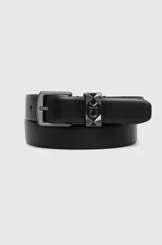Кожаный ремень Calvin Klein, черный