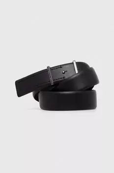 Кожаный ремень Calvin Klein, черный