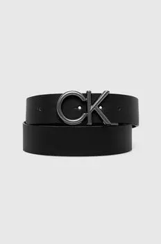 Кожаный ремень Calvin Klein, черный