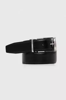 Кожаный ремень Calvin Klein, черный
