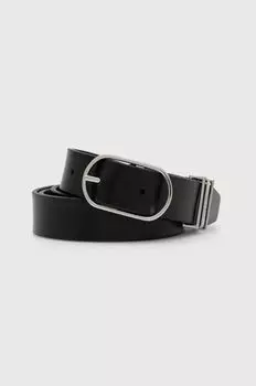Кожаный ремень Calvin Klein, черный
