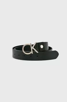Кожаный ремень Calvin Klein, черный