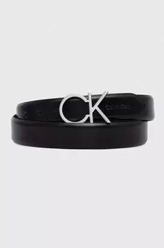 Кожаный ремень Calvin Klein, черный