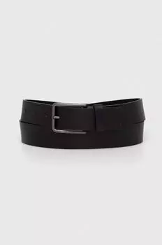 Кожаный ремень Calvin Klein, черный