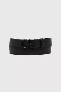 Кожаный ремень Calvin Klein, черный
