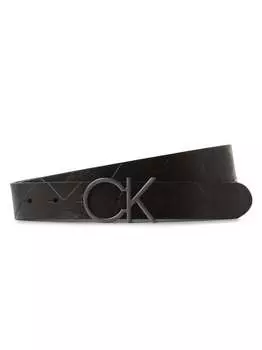 Кожаный ремень Calvin Klein, черный