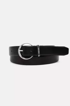 Кожаный ремень Calvin Klein, черный
