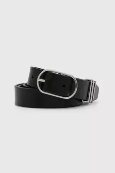 Кожаный ремень Calvin Klein, черный