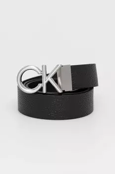 Кожаный ремень Calvin Klein, черный