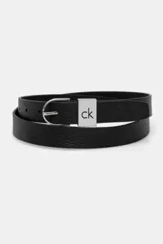 Кожаный ремень Calvin Klein, черный