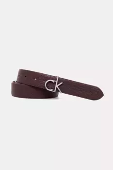Кожаный ремень Calvin Klein, гранатовый