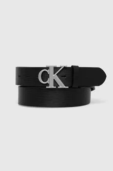 Кожаный ремень Calvin Klein Jeans, черный