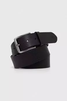 Кожаный ремень Calvin Klein Jeans, черный