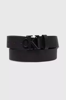 Кожаный ремень Calvin Klein Jeans, черный