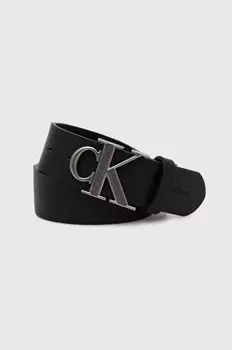 Кожаный ремень Calvin Klein Jeans, черный