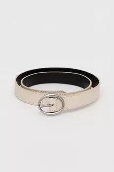 Кожаный ремень Calvin Klein Jeans, серый