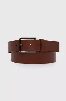 Кожаный ремень Calvin Klein, коричневый