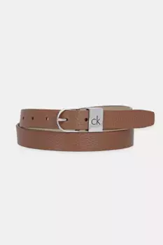 Кожаный ремень Calvin Klein, коричневый